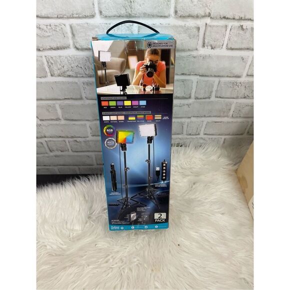 BOWER® SMART PHOTOGRAPHY SERIES 2-PACK CREATOR LIGHT KIT Tripods - Picture 1 of 5